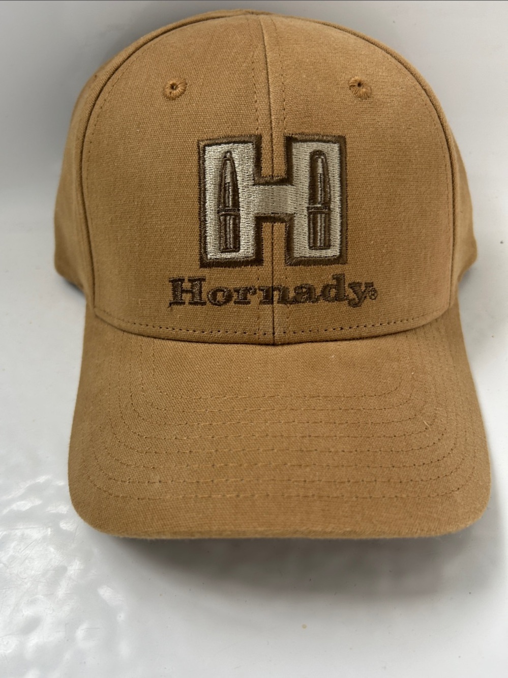 Tan Embroidered Logo Baseball Cap